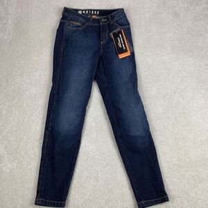 NWT Icon MH 1000 Riding Jeans Womens Size 2 Blue Cordura Denim D30 Padded